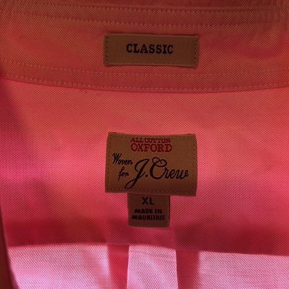 J. Crew XL Classic pink long sleeve - Picture 2 of 2